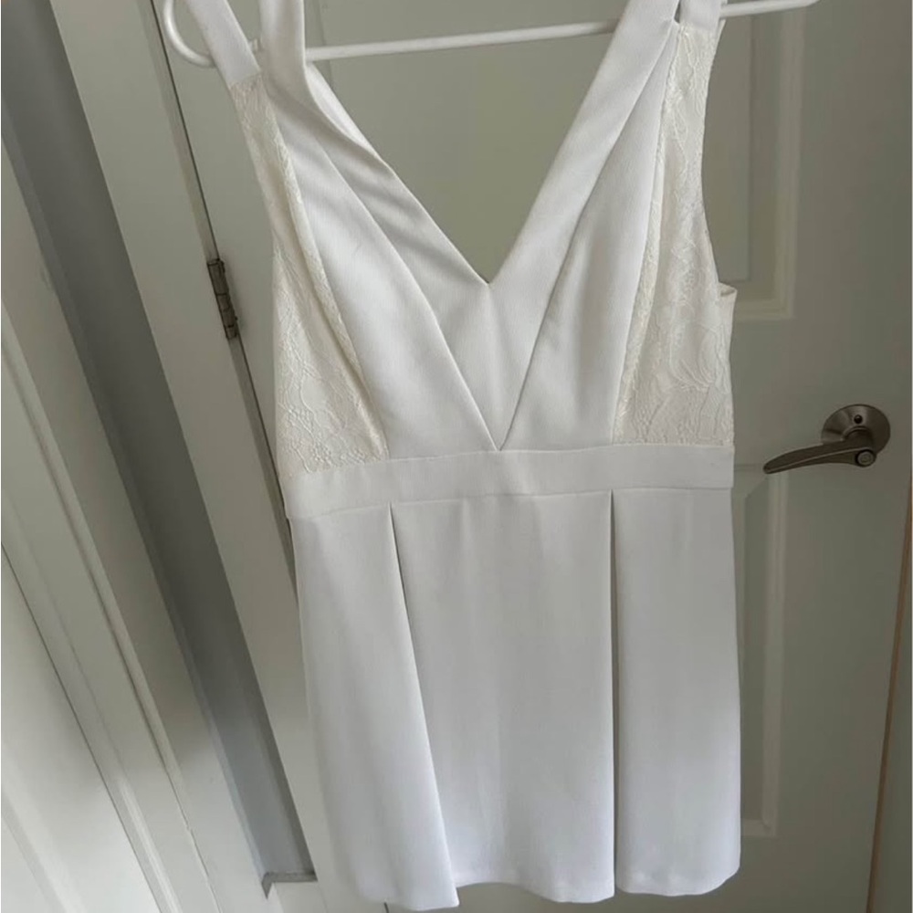 BCBGeneration Ivory Sleeveless Dress